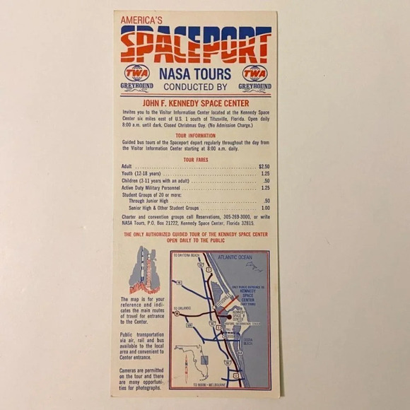 Vintage 1960s Americas Spaceport Nasa Tours Brochure John F Kennedy Space Center - Picture 5 of 9
